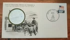 Santa Fe New Mexico 1972 Palace Of The Governors Proof Silver Coin & FDI Stamp