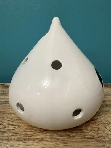 Yankee Candle Co Ceramic Candle Holder Halloween Ghost Jack-O-Lantern RETIRED image 2
