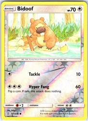 Bidoof 171/236 Unified Minds Reverse Holo
