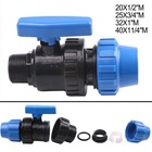External Thread Ball Valve Pipe Valve Switch Water Pipe Fittings Plastic
