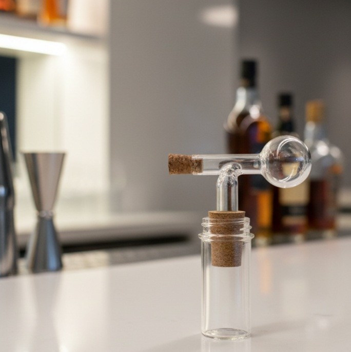 Dosierer 5 er Set Glaskugel Portionierer 2.0cl | Schnaps Spender Ausgießer 19x17