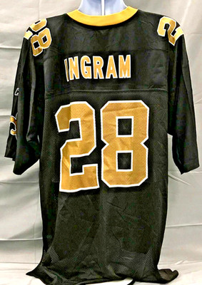 Mark Ingram #28 New Orleans Saints Reebok Jersey Men s XL Black/Gold
