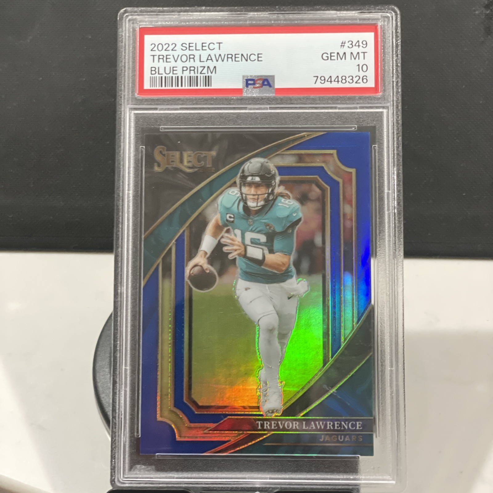 2022 Panini Select - Suite Level Trevor Lawrence #349 Blue Prizm /99