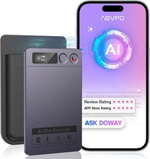 AI Voice Recorder with Playback, Digital Voice Recorder with Free Transcription