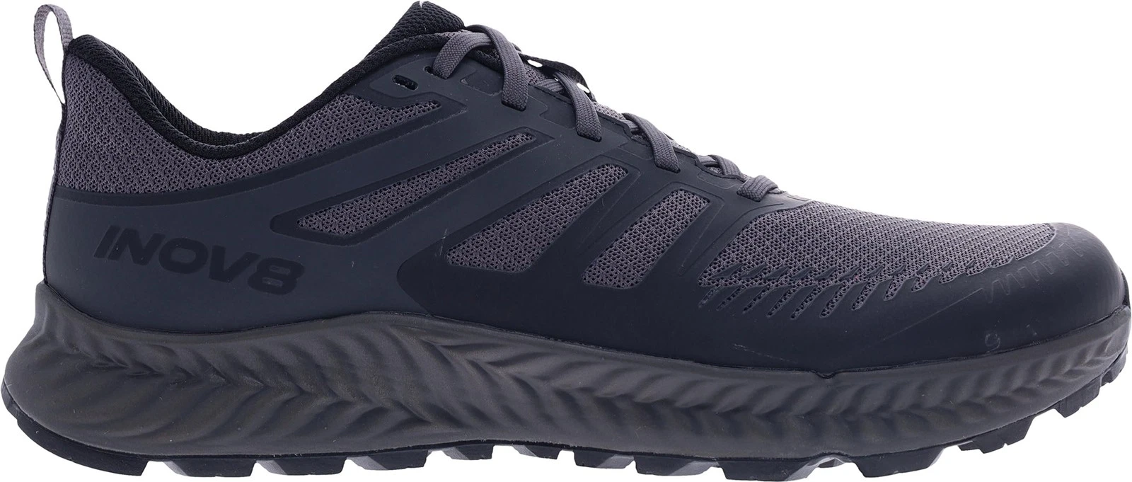 Inov8 TrailFly Mens Trail Running Shoes Black Offroad Cushioned All-Terrain Run