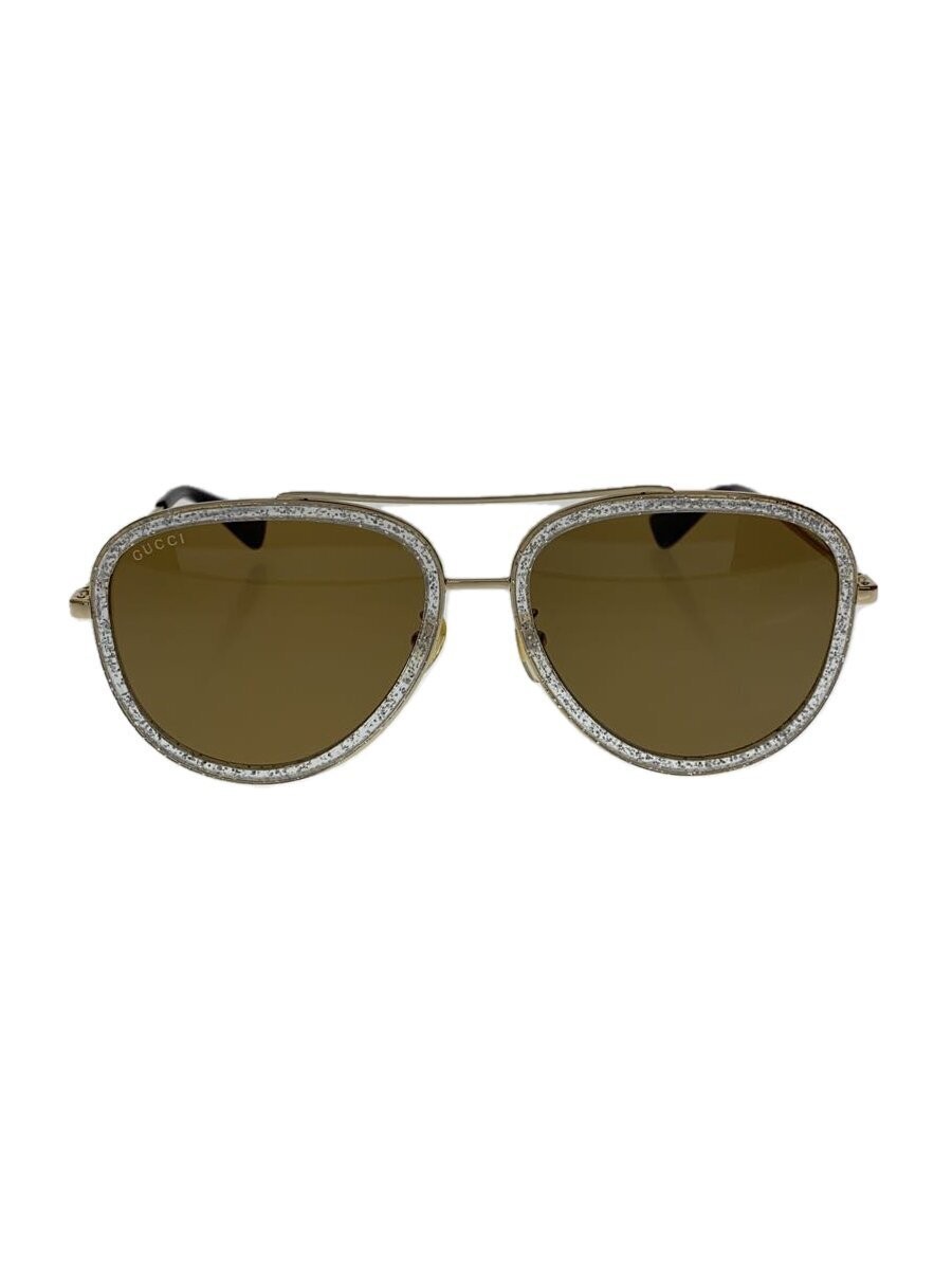 GUCCI Sunglasses Tear Drop Metal BRW Women GG0062S