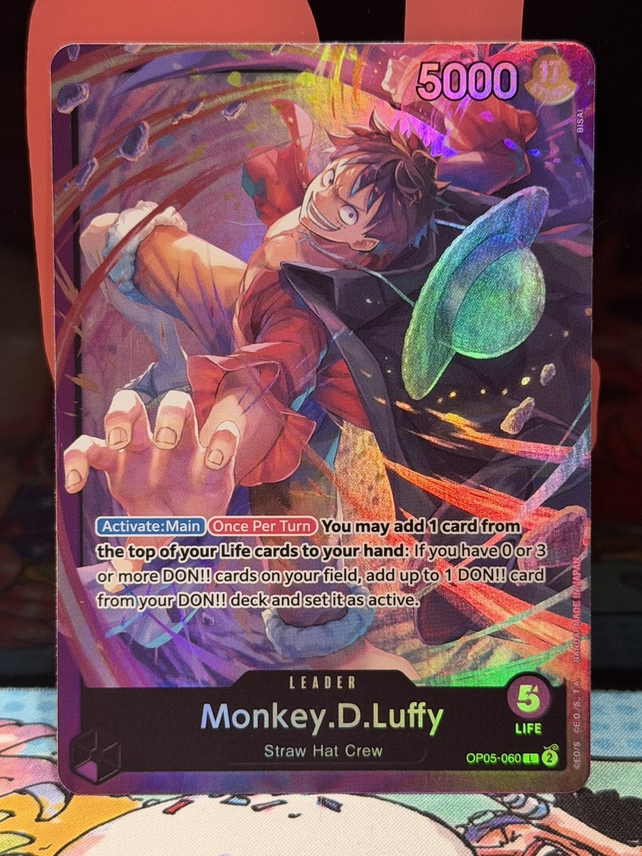 Monkey D Luffy OP05-060 Leader One Piece Cards English | eBay