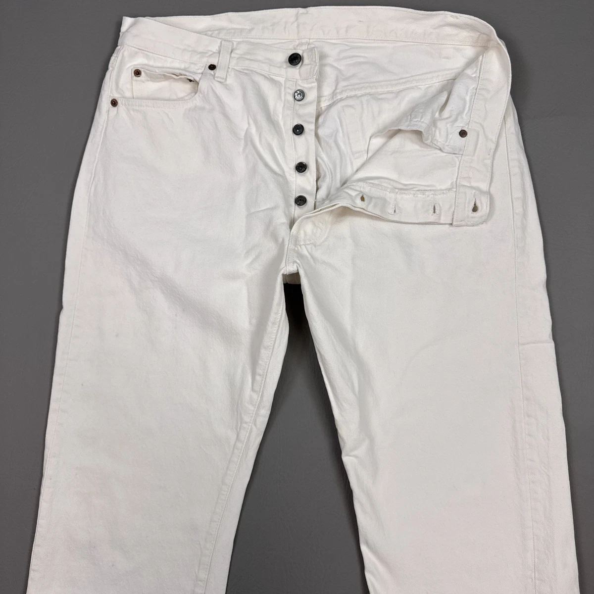 Levi's 501 White Jeans for Men for sale - eBay