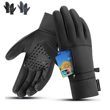 Winter Outdoor Windproof Touch Screen Warm Full Finger Gloves for Cold Weather