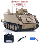 US Stock 1/16 Tongde Infrared RC Tank M2412B M113A1 ACAV 360Rotation Smoke Sound — photo 1