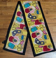 Vintage Merle Norman Scarf - Korea Made Bold Colorful Beauty Stylized Accessory