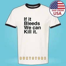 Predator Arnold Schwarzenegger Men's Ringer Black Size S-3XL