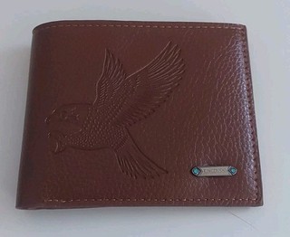 Geldbörse/ Portemonnaie/Karten Aufbewahrung/ braun/ Kunstleder/ Adler