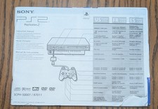 OEM Sony Playstation 2 PS2 Console Instruction Manual ONLY SCPH-50001 / 97011