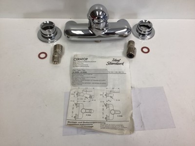 Ideal Standard Ceratop Shower Faucet Chrome, 1 Handle, Wall Mounted, A1481AA