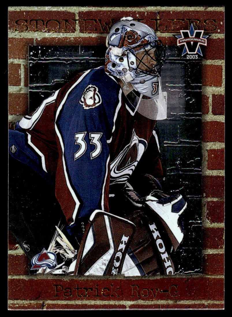 2002-03 Pacific Vanguard Stonewallers Patrick Roy Colorado Avalanche #1