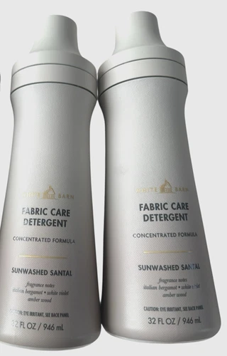 2 Bath & Body Works Lot *SUNWASHED SANTAL* Fabric Care LAUNDRY DETERGENT 32 oz.