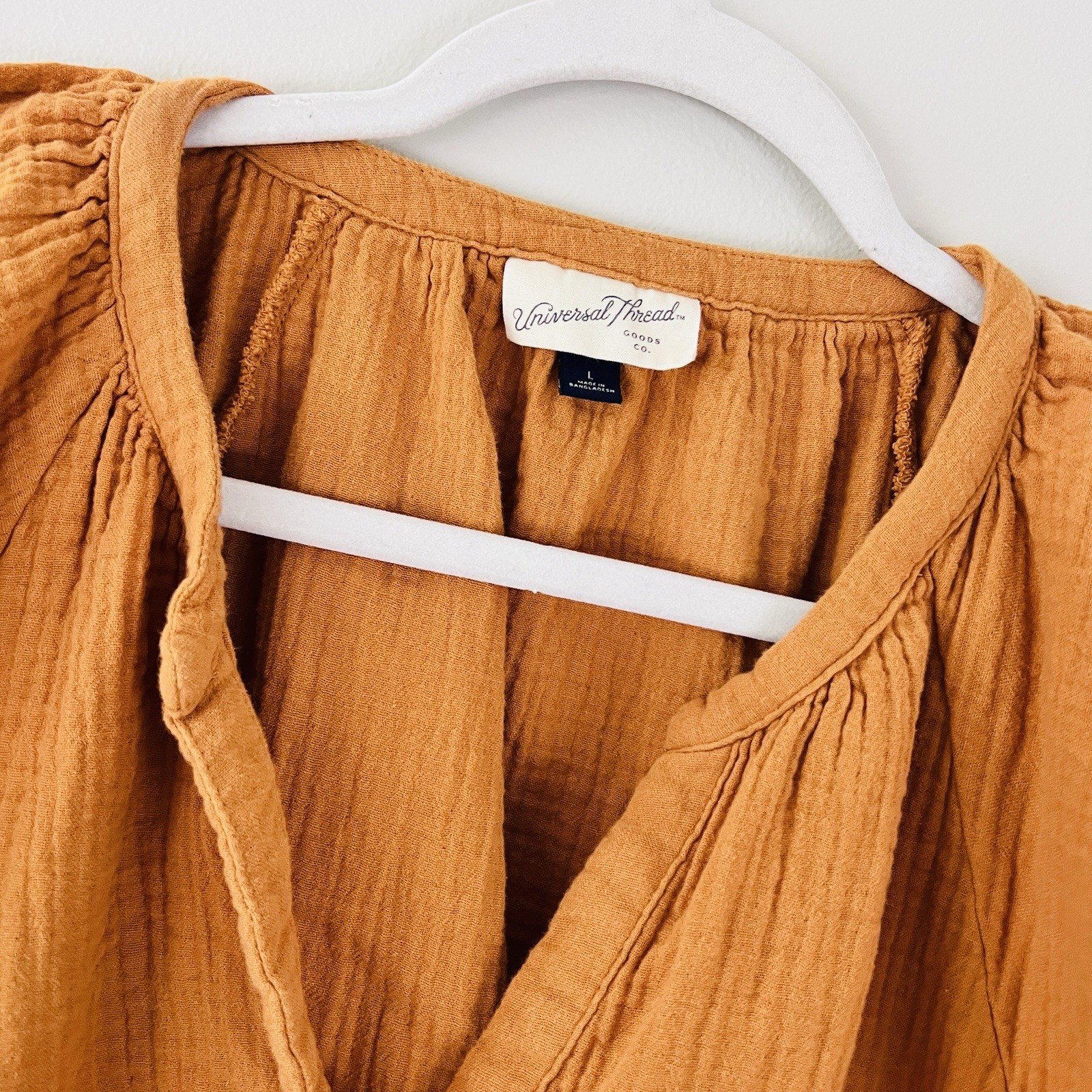 Universal Thread Rust Orange 100% Cotton Natural … - image 2