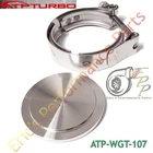 ATP-WGT-107 Wastegate Block Off Flange + Clamp for Tial MVR 44mm 45mm V-Band
