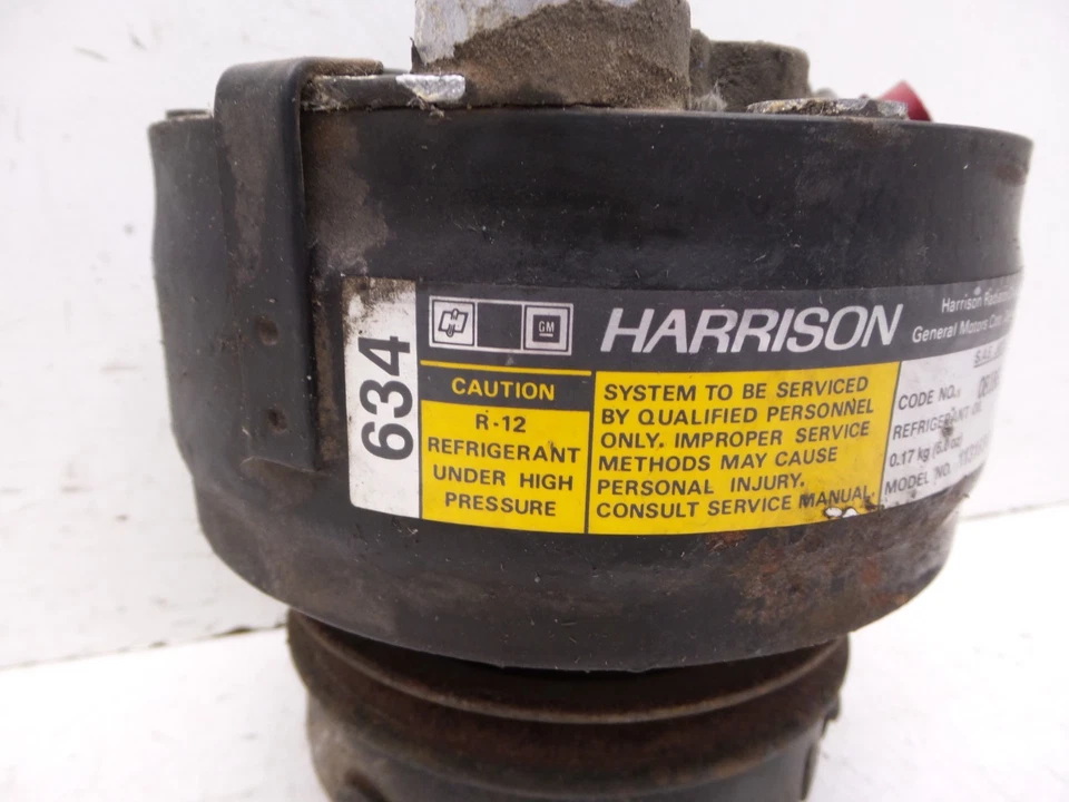 1987 Firebird Trans Am Delco Air Conditioning Compressor A/C GM 1131634 081861 - Image 2 of 4