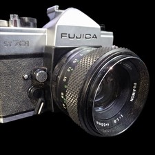 Vintage Fujica ST 701 SLR 35mm Film Camera w/ Fujinon 55mm f/1.8 Lens Great Cond