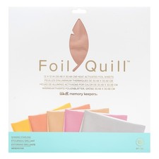 We R Foil Quill 12"X12" Foil Sheets 15/Pkg-Shining Starling-3 Each Of 5 Colors