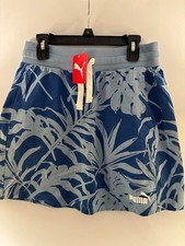 PUMA Womens Regular fit Drawstring Skirt XS Blue NWT