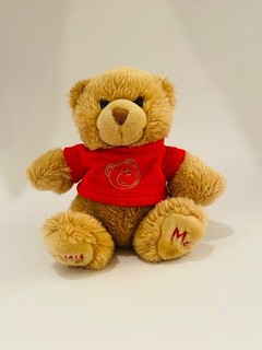 Cute Plush Teddy Bear With Red Shirt Soft Stuffed Animal Gift Toy