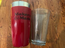 Maker's Mark Whiskey Stainless Steel Rubber Coated Shaker