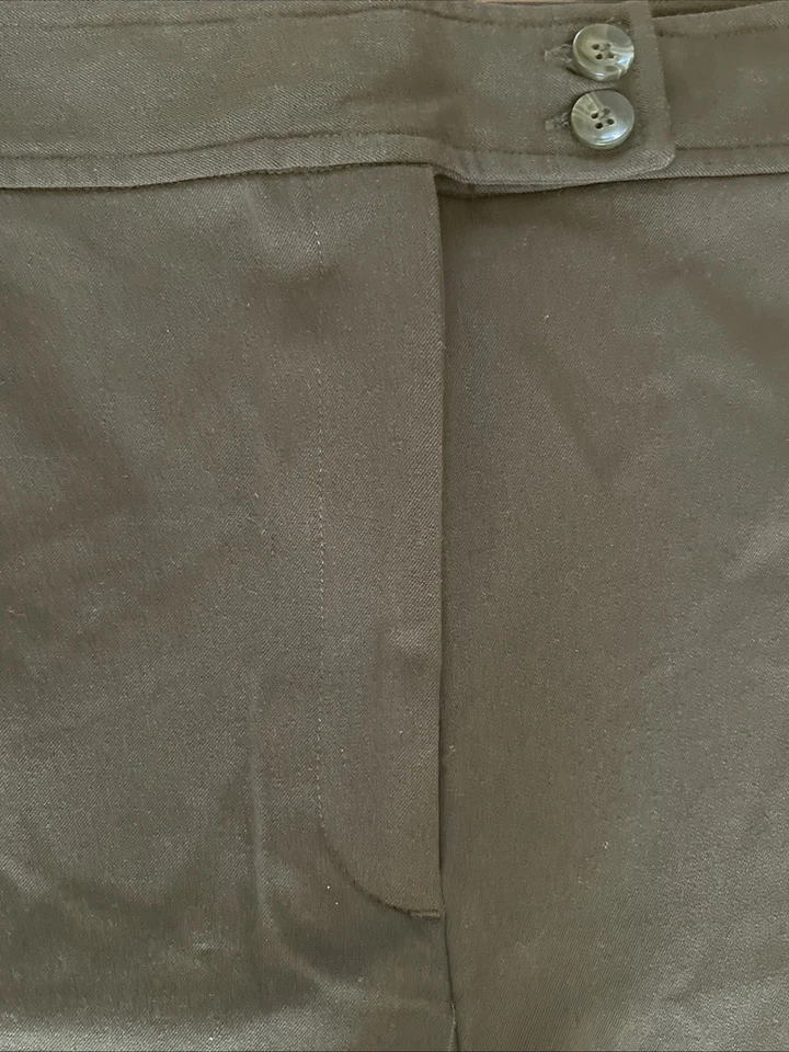 Женские Studio Works широкие ноги эластичной саржи лес зеленый высоты брюки размер 18 - Изображение 2 из 4