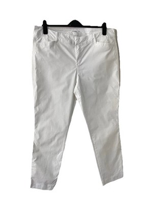 Wunderschöne Old Navy Pixie weiße Damen Chino Cropped Jeans, UK Größe 14, top