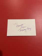 Mary Kay Ash Signed 3x5 Index