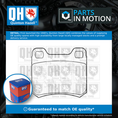 Brake Pads Set fits SAAB 900 Mk2 2.5 Rear 93 to 98 B258I QH 1605693 1605728 New