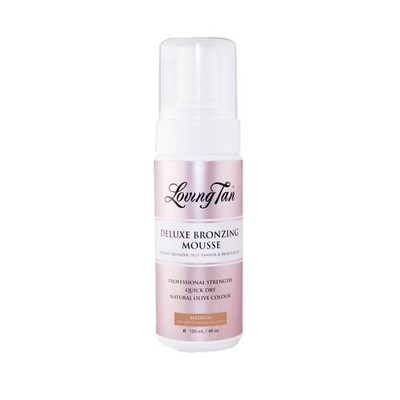 Loving Tan Deluxe Self Tanning Bronzing Mousse, 4 Fl Oz (Pack of 1), Medium 