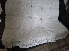 JETE DE LIT en coton 140 x 140, époque 20e