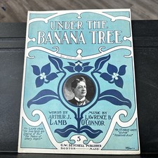 Under the Banana Tree Piano Voice Sheet Music Lamb O'Connor 1904 GW Setchell