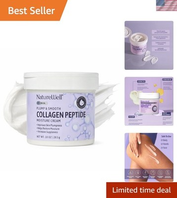 Collagen Peptide Cream for Face, Body & Hands   Firming Moisturizer for Crepe...