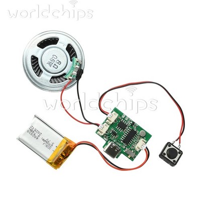 DIY Recording Playback Module 8M Type-C for Music Movement 3D Book Greeting Card