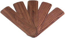 52-Inch Oak/Walnut Ceiling Fan Fan Blades - 5 Pack