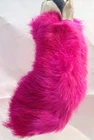 Real Rabbit Foot Lucky Keychain ~ PINK ~ Vraie Patte de Lapin Chanceuse