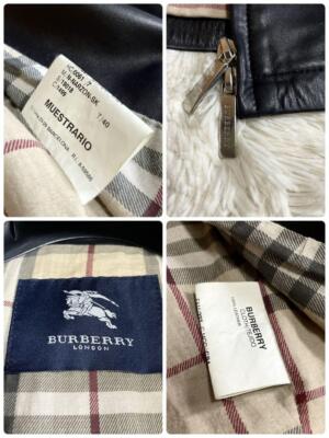 Beautiful BURBERRY Burberry Nova Check Single Leather Jacket