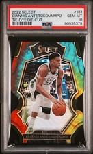 2022 Select Giannis Antetokounmpo Tie-Dye Die-Cut Prizm /25 GEM MT PSA 10 Bucks
