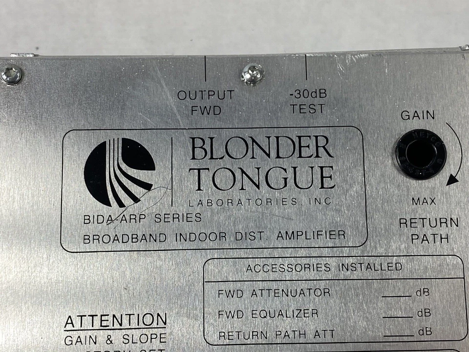 Blonder Tongue BIDA-ARP Series BIDA 86A-43 For Parts or Repair - Image 4 of 4