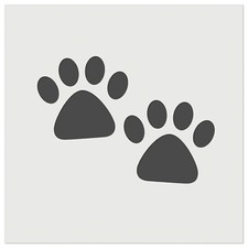 Paw Prints Pair Dog Cat Wall Cookie DIY Craft Reusable Stencil