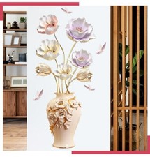 Grande Vaso Fiori Adesivi Murali Casa Ufficio Soggiorno Decorazione Poster Murale