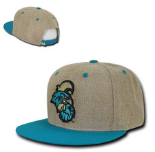 Coastal Carolina Chanticleers University CCU Jute Flat Bill Baseball Cap Hat