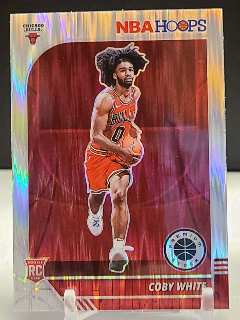 2019-20 Panini NBA Hoops Premium Stock Coby White Flash Prizm #204 RC