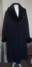 Ladies Jacques Vert Versatile Long Navy Coat. Size 12.nwt