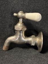 Antique Standard Cold Water Chrome/brass Spigot Faucet Porcelain As Is