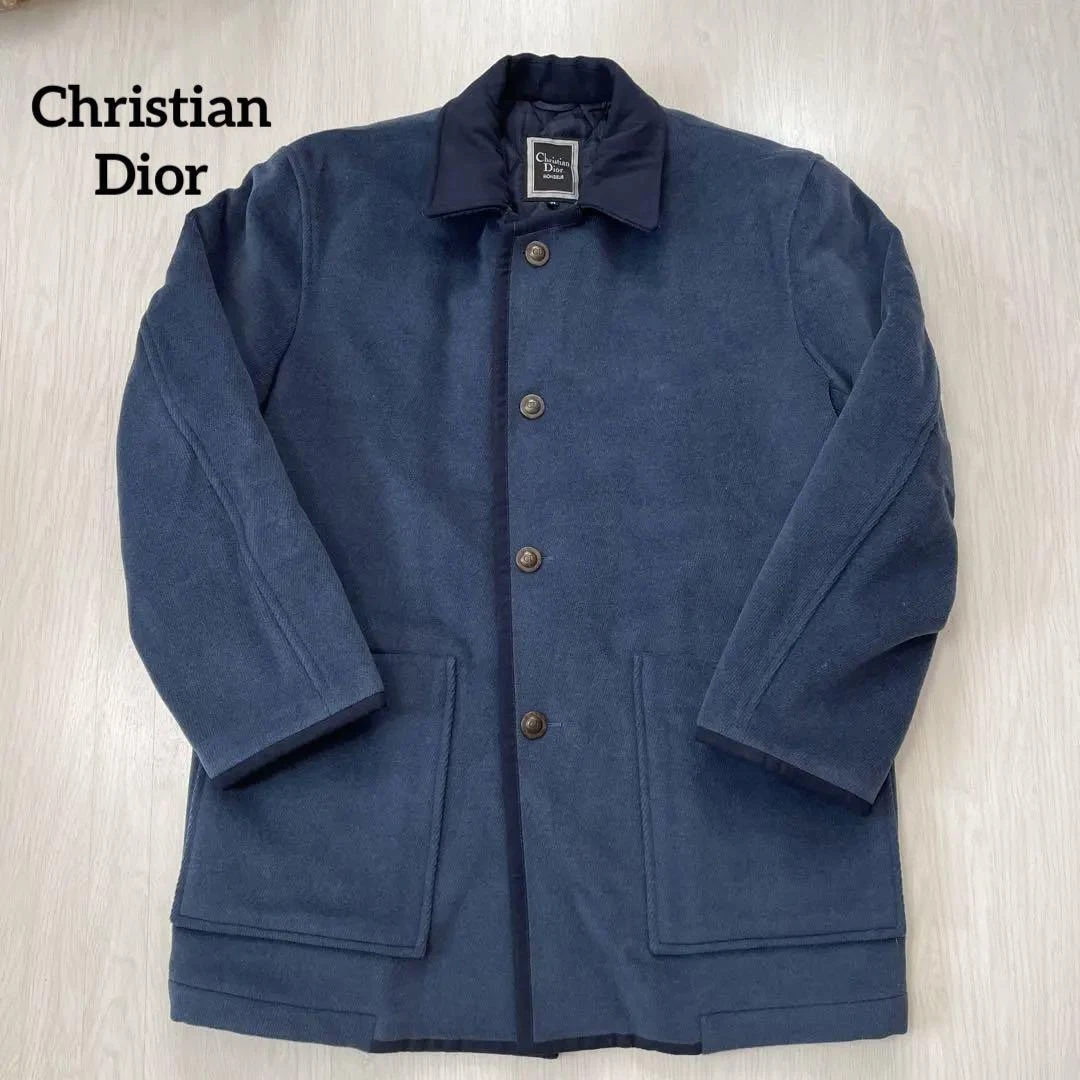 Raro cappotto di lana Christian Dior M marino